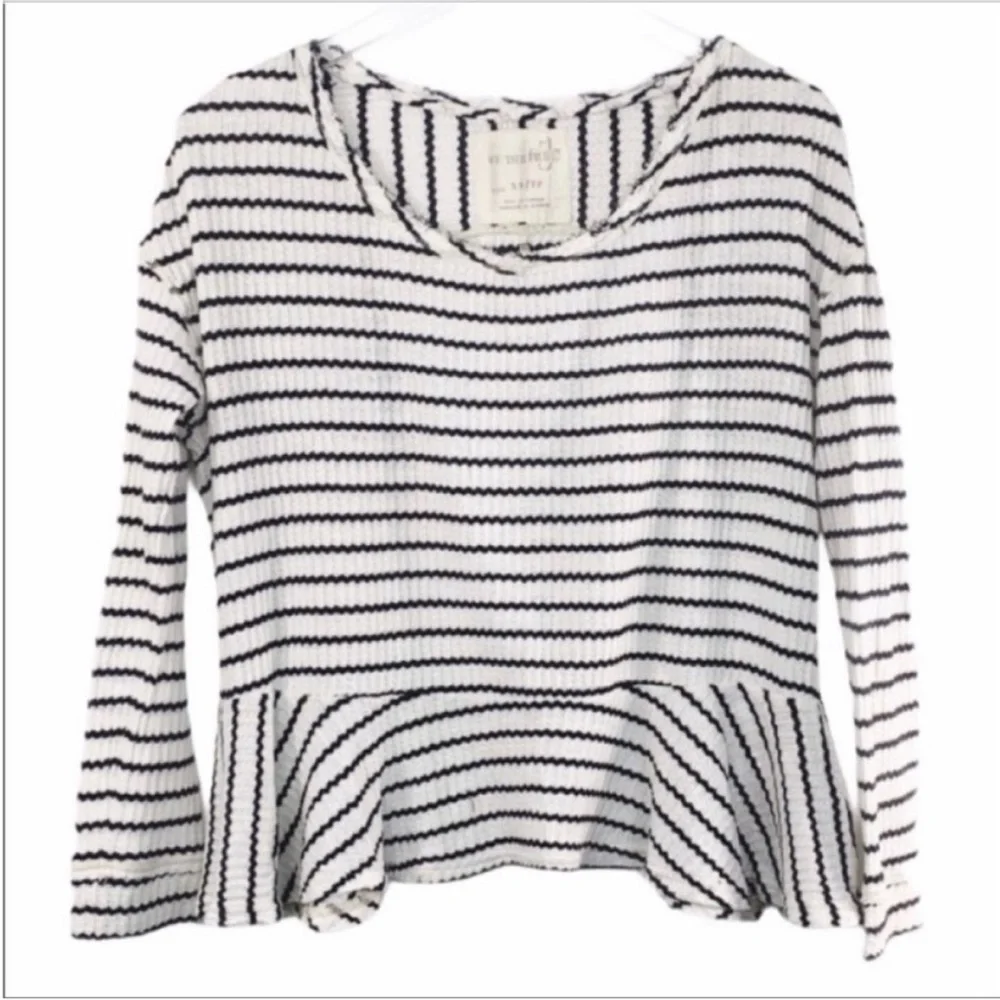 WE THE FREE - FREE PEOPLE stripes thermal blouse top XS